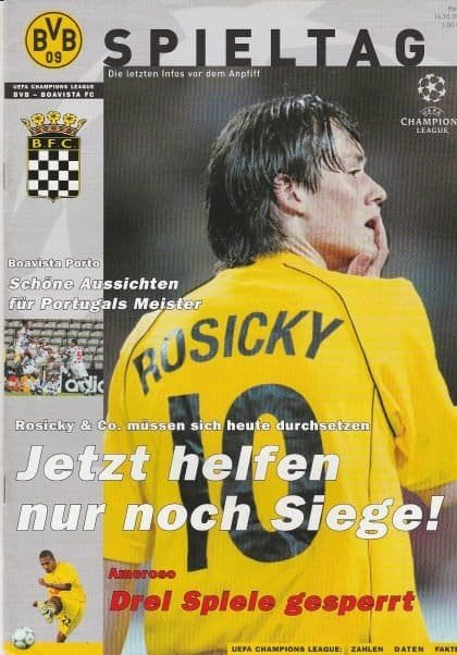Borussia Dortmund v Boavista 16-Oct-2001
