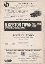 Ilkeston Town v Bourne Town  29-Feb-1964