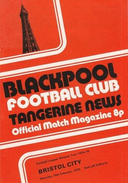 Blackpool v Bristol City 15-Feb-1975