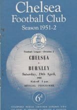 Chelsea v Burnley 19-Apr-1952
