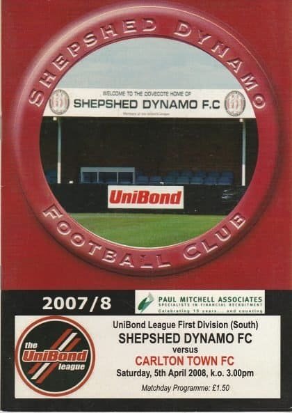 Shepshed Dynamo v Carlton Town  05-Apr-2008