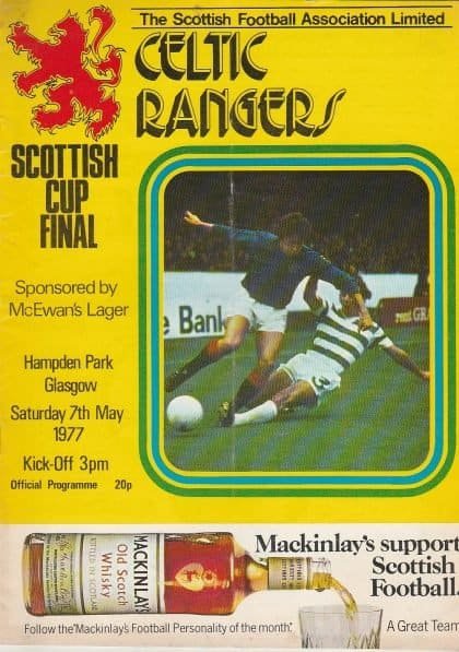 Glasgow Celtic v Glasgow Rangers 07-May-1977