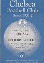 Chelsea v Charlton Athletic   08-Dec-1951