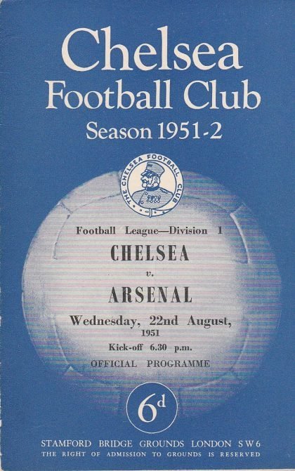 Chelsea v Arsenal 22-Aug-1951