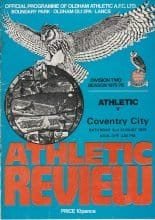 Oldham Athletic v Coventry City   02-Aug-1975