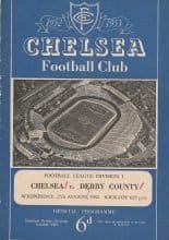 Chelsea v Derby County  27-Aug-1952