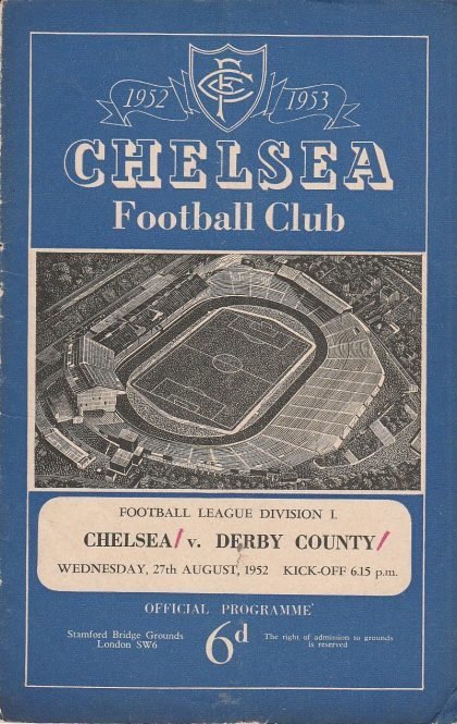 Chelsea v Derby County  27-Aug-1952