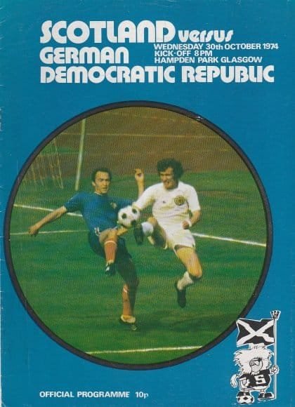 Scotland v German Democratic Republic (East Germany) 30-Oct-1974