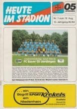 Bayer 05 Uerdingen v Eintracht Frankfurt 19-Aug-1983
