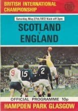 Scotland v England 27-May-1972