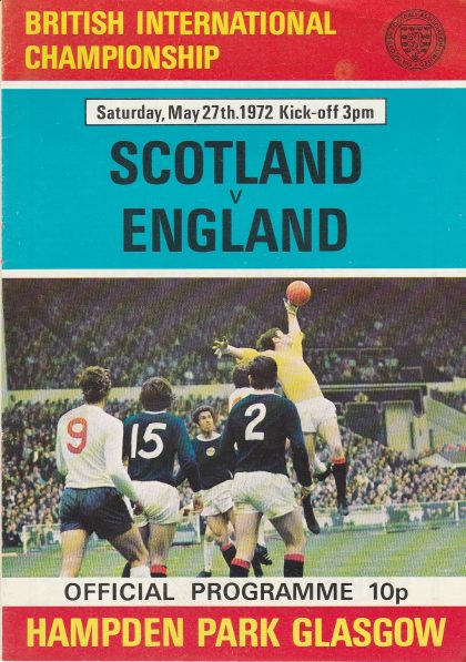 Scotland v England 27-May-1972