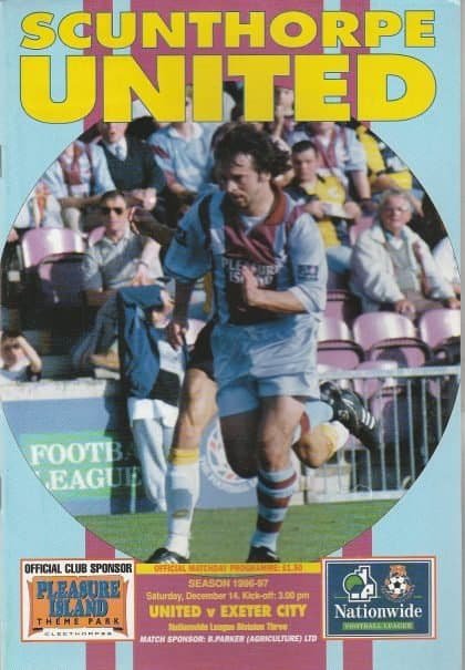 Scunthorpe United v Exeter City   14-Dec-1996