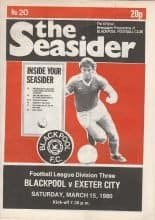 Blackpool v Exeter City 15-Mar-1980