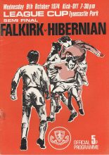 Falkirk v Hibernian 09-Oct-1974