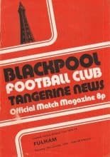 Blackpool v Fulham 18-Jan-1975