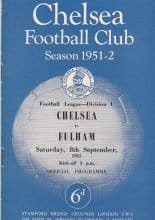 Chelsea v Fulham  08-Sep-1951