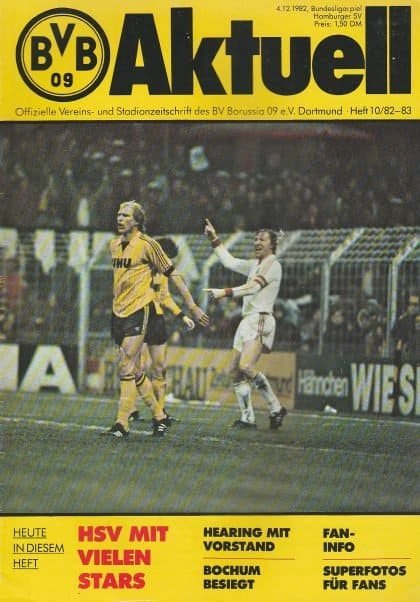 Borussia Dortmund v HSV Hamburg   04-Dec-1982