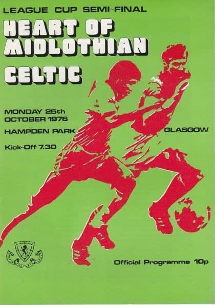 Heart of Midlothian v Glasgow Celtic 25-Oct-1976