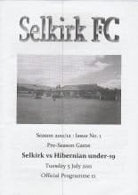 Selkirk v Hibernian u19  05-Jul-2011