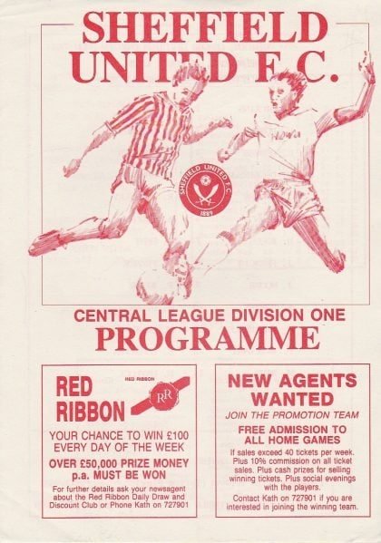 Sheffield United Reserves v Huddersfield Town Reserves 26-Apr-1989