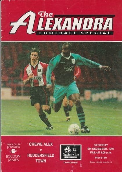 Crewe Alexandra v Huddersfield Town 06-Dec-1997