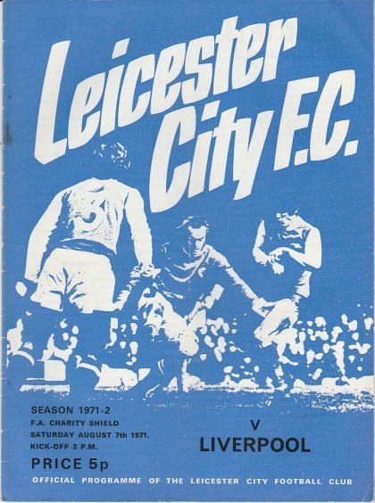 Leicester City v Liverpool 07-Aug-1971