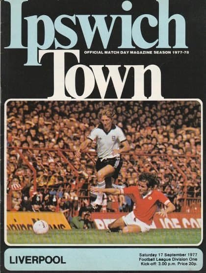 Ipswich Town v Liverpool 17-Sep-1977