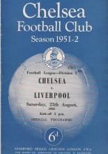 Chelsea v Liverpool  25-Aug-1951