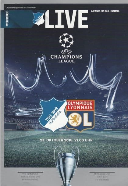 TSG 1899 Hoffenheim v Olympique Lyonnais  23-Oct-2018