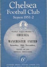 Chelsea v Manchester United  10-Nov-1951