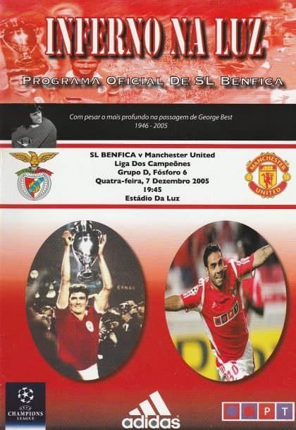 Benfica v Manchester United  07-Dec-2005