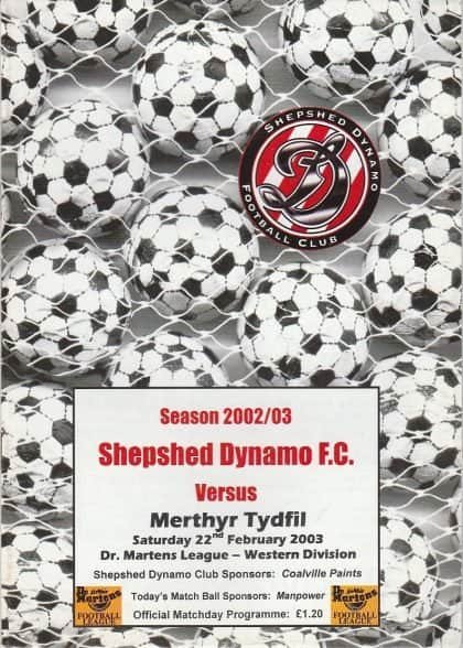 Shepshed Dynamo v Merthyr Tydfil  22-Feb-2003
