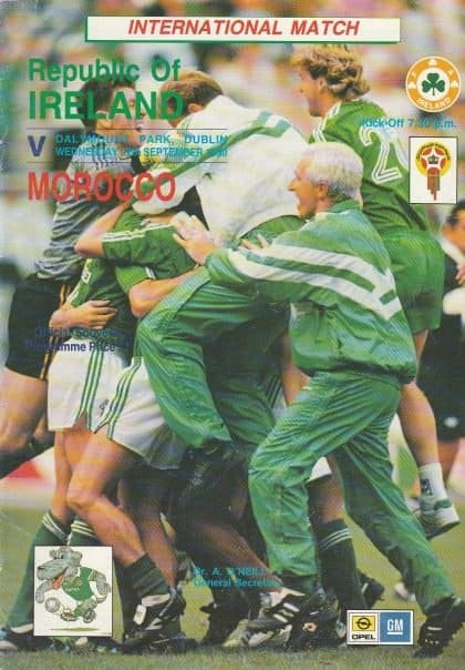 Republic of Ireland v Morocco   12-Sep-1990