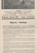 Stockport County v New Brighton 14-Sep-1949