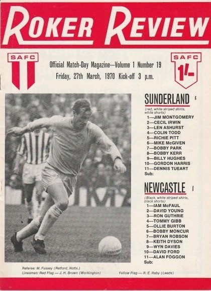 Sunderland v Newcastle United 27-Mar-1970