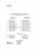Barnet Reserves v Norwich City Reserves 14-Feb-2001