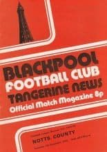 Blackpool v Notts County 07-Dec-1974