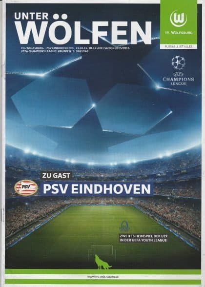 Wolfsburg v PSV Eindhoven  21-Oct-2015