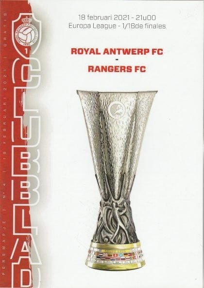 Royal Antwerp v Glasgow Rangers  18-Feb-2021