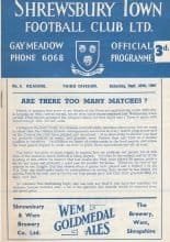 Shrewsbury Town v Reading 30-Sep-1961