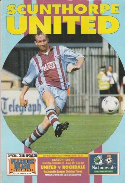 Scunthorpe United v Rochdale 26-Oct-1996
