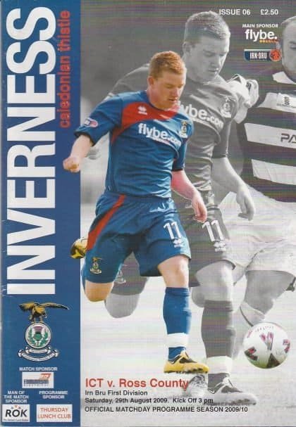 Inverness Caledonian Thistle v Ross County  29-Aug-2009