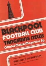 Blackpool v Sheffield Wednesday 02-Nov-1974