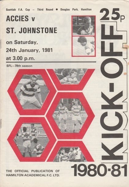 Hamilton Academical v St Johnstone  24-Jan-1981