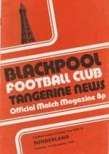 Blackpool v Sunderland  01-Dec-1973