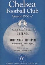 Chelsea v Tottenham Hotspur  30-Apr-1952