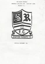 Stafford Rangers v Walsall  22-Jul-1998