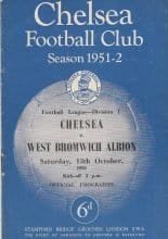 Chelsea v West Bromwich Albion 13-Oct-1951