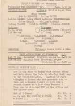 Torquay United Reserves v Weymouth  08-Dec-1965