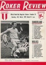 Sunderland v Wolverhampton Wanderers  14-Mar-1970